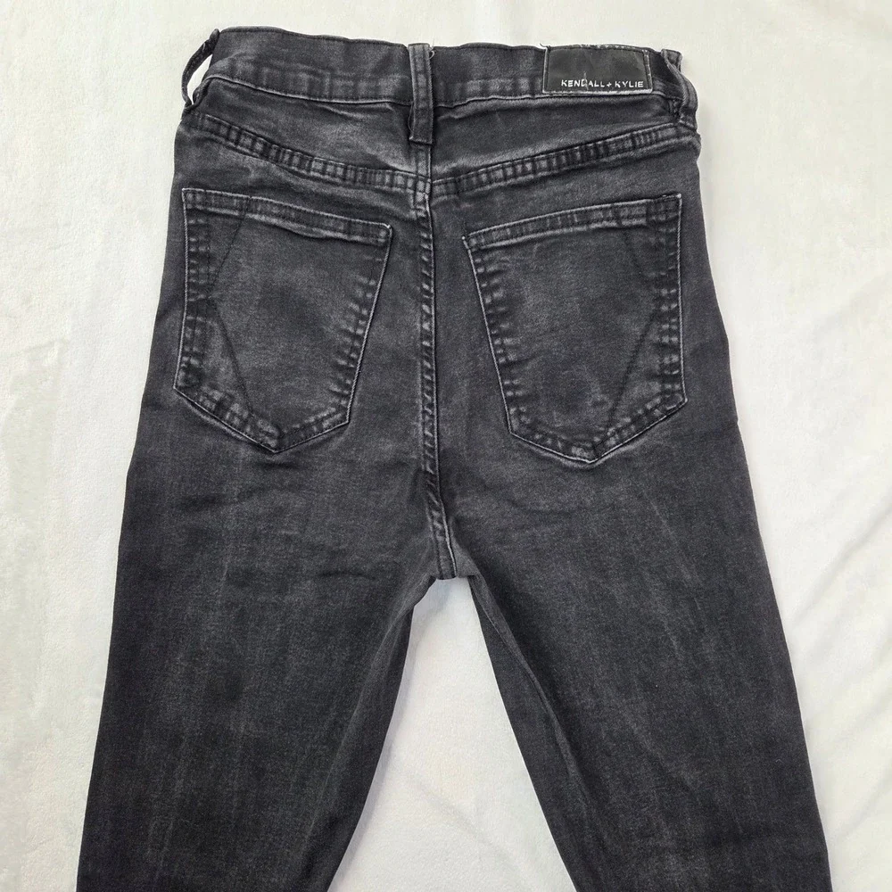 Kendall + Kylie Jeans 3/26 Black‎ High Rise Skinny The Skyscraper Excellent